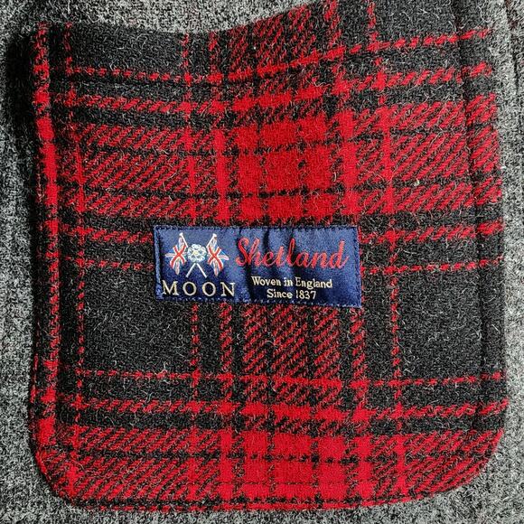J Crew Red Black Plaid Ludlow Overcoat New English Wool Limited Edition Large - Picture 5 of 11
